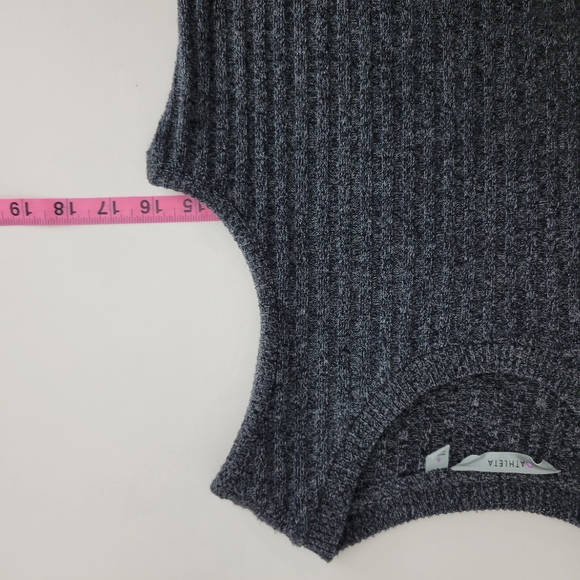 Athleta Rendezvous Ribbed Knit Sleevess Crewneck Midi Sheath Dress - Picture 10 of 11